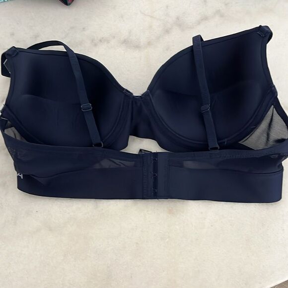 Nautica Women's Navy Bra Sustainably Crafted Recycled Microfiber/Mesh SZ 36C NWT - Picture 8 of 8
